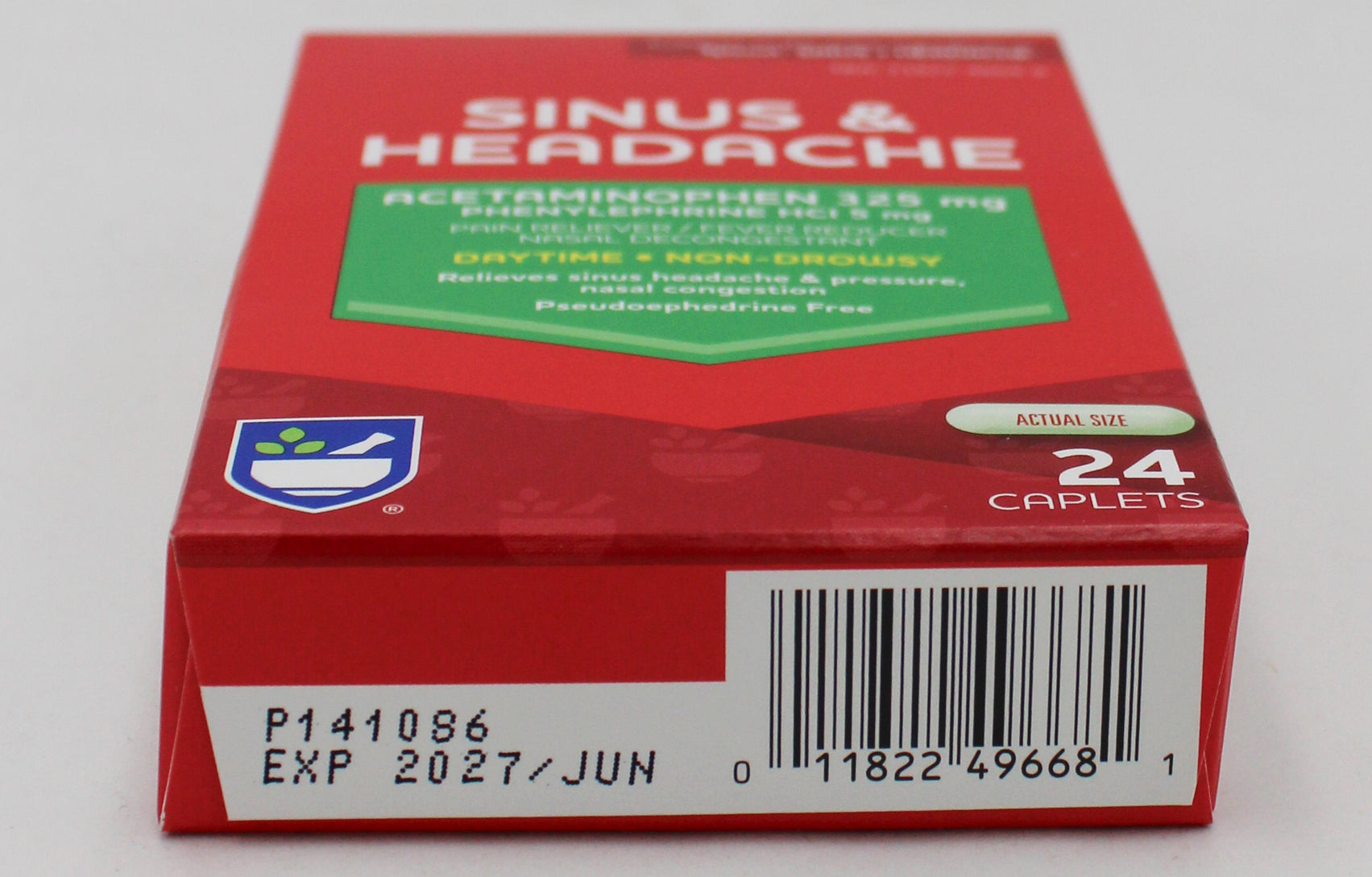 RITE AID PAIN & SINUS RELIEF CAPLETS 24ct EXP 6/15/2027 COMPARES TO Tylenol