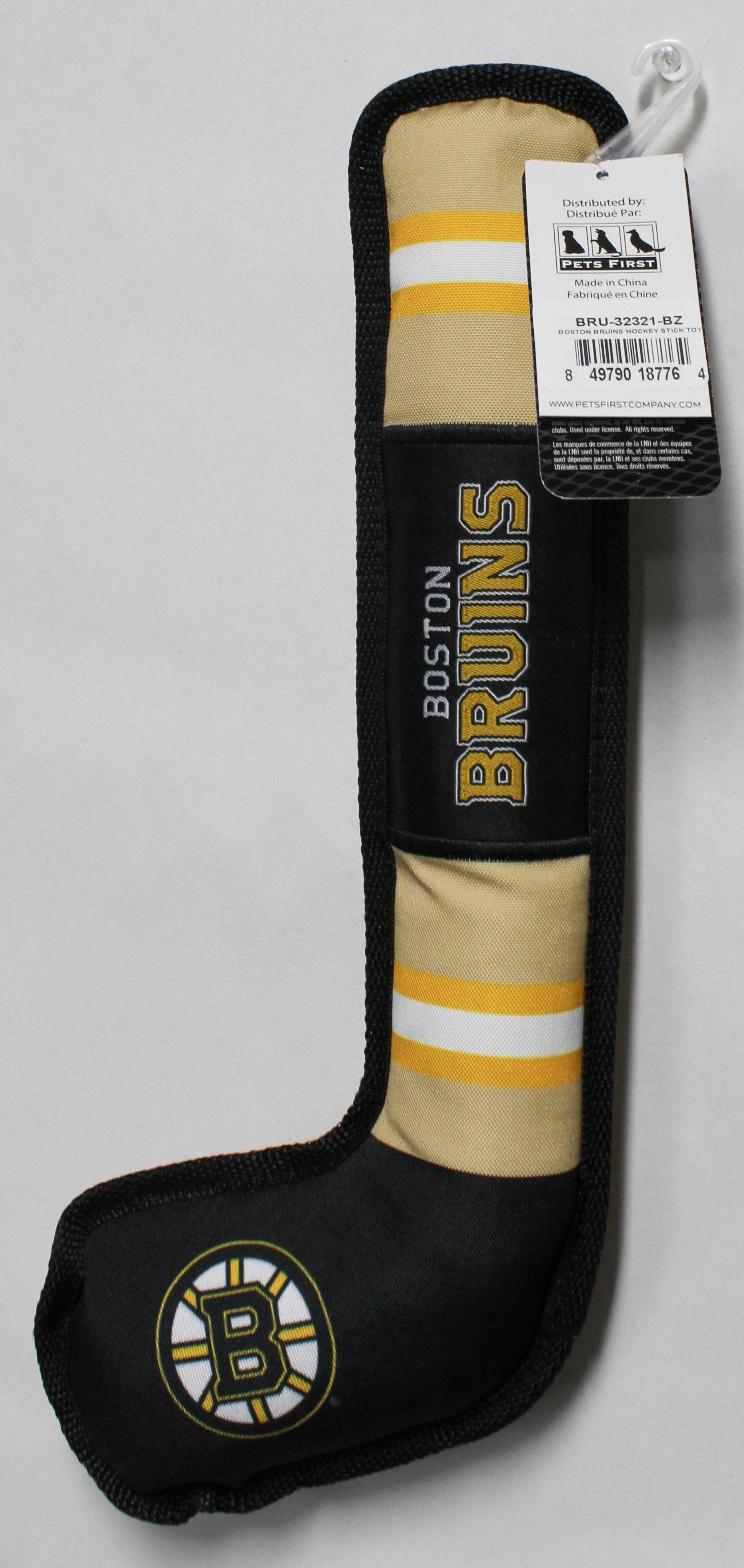 NHL  BOSTON BRUINS HOCKEY STICK DOG TOY NI