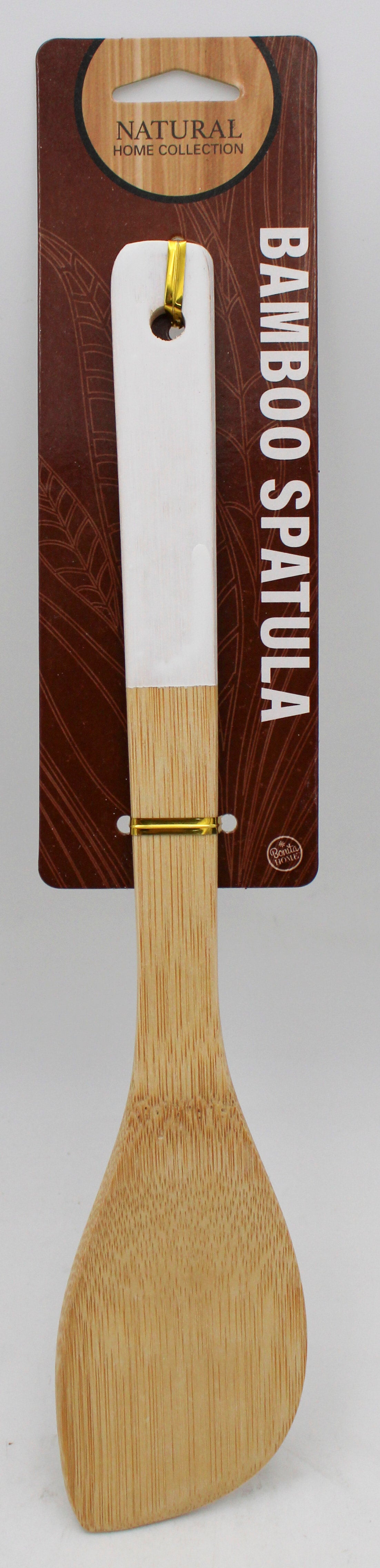 11.75in Bamboo Angle Spatula White
