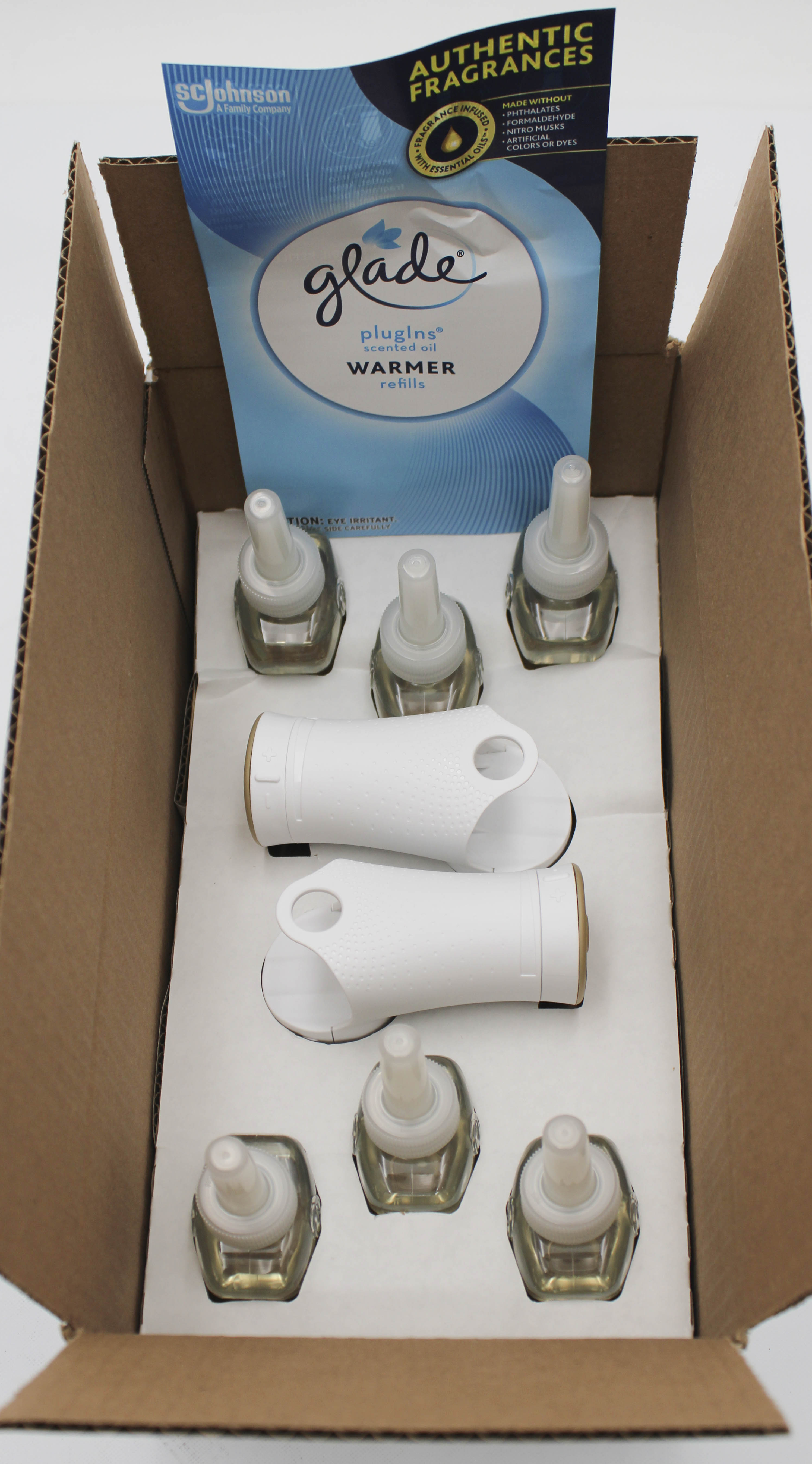 GLADE PLUGINS SCENTED OIL EMBERS & SANDALWOOD 2 WARMERS + 6 REFILLS 0.67floz US