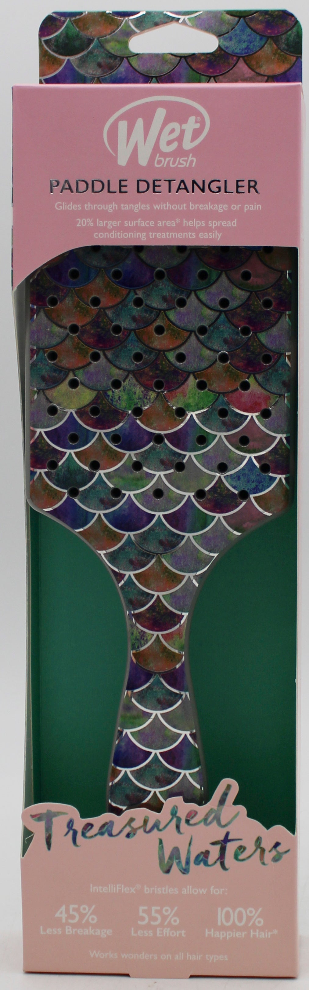 WET BRUSH PADDLE DETANGLER TREASURED WATERS MERMAID TAIL NI