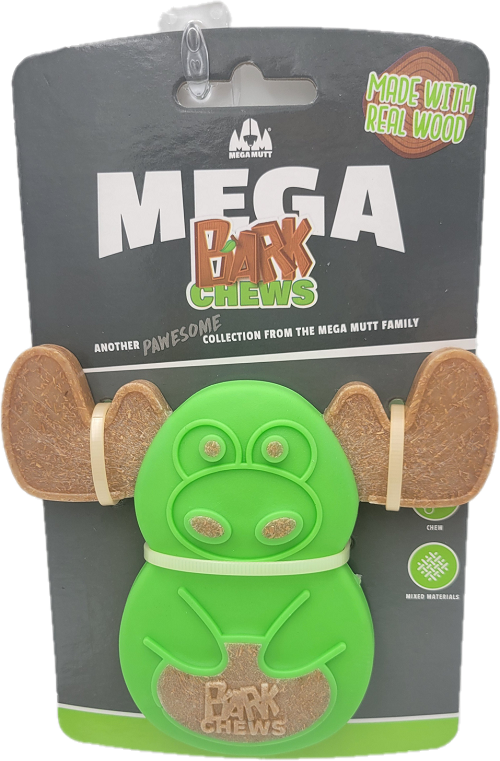 MEGA BARK CHEWS MOOSE MADE WITH REAL WOOD