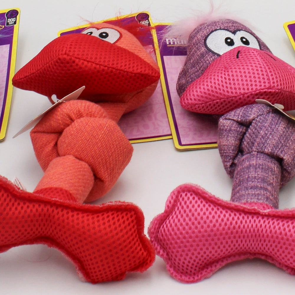 MULTIPET KNOTTED DUCK DOG TOY - 11"