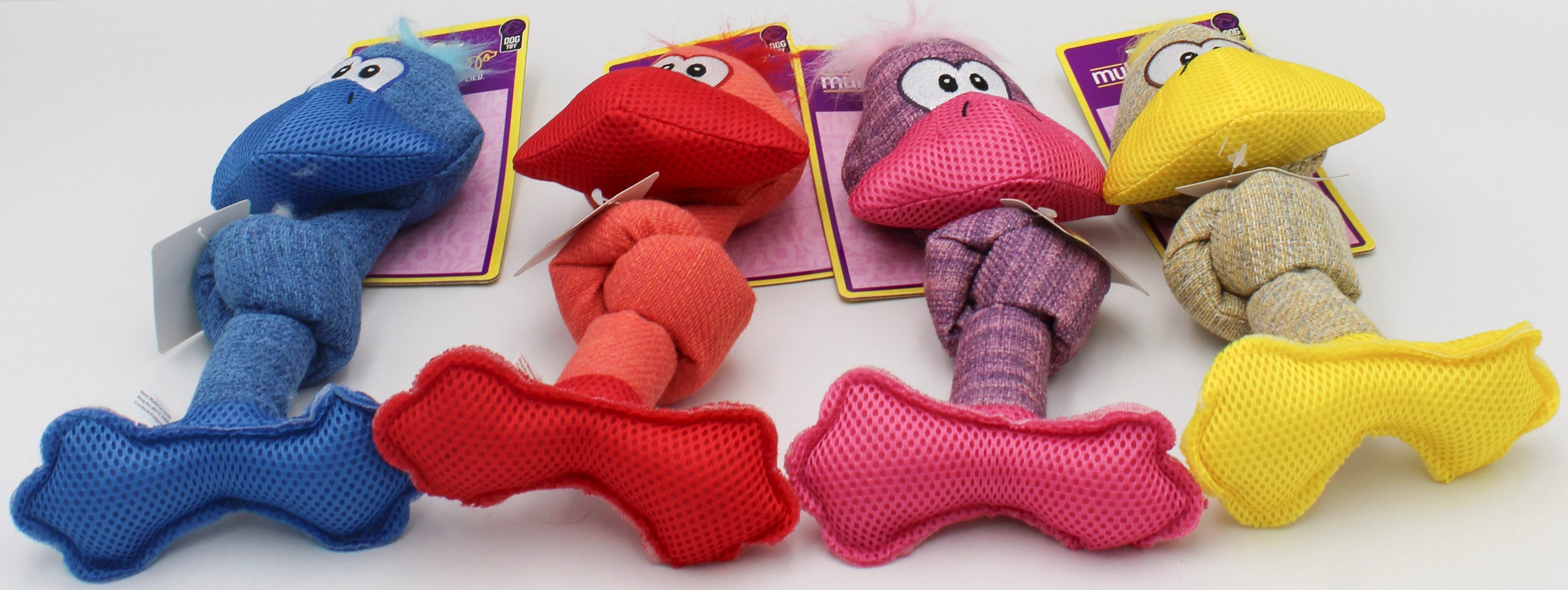 MULTIPET KNOTTED DUCK DOG TOY - 11"