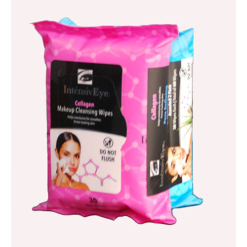 INTENSIVEYE MAKEUP CLEANSING WIPES 2-30CT PACKS-COLLAGEN/PORE REFINING