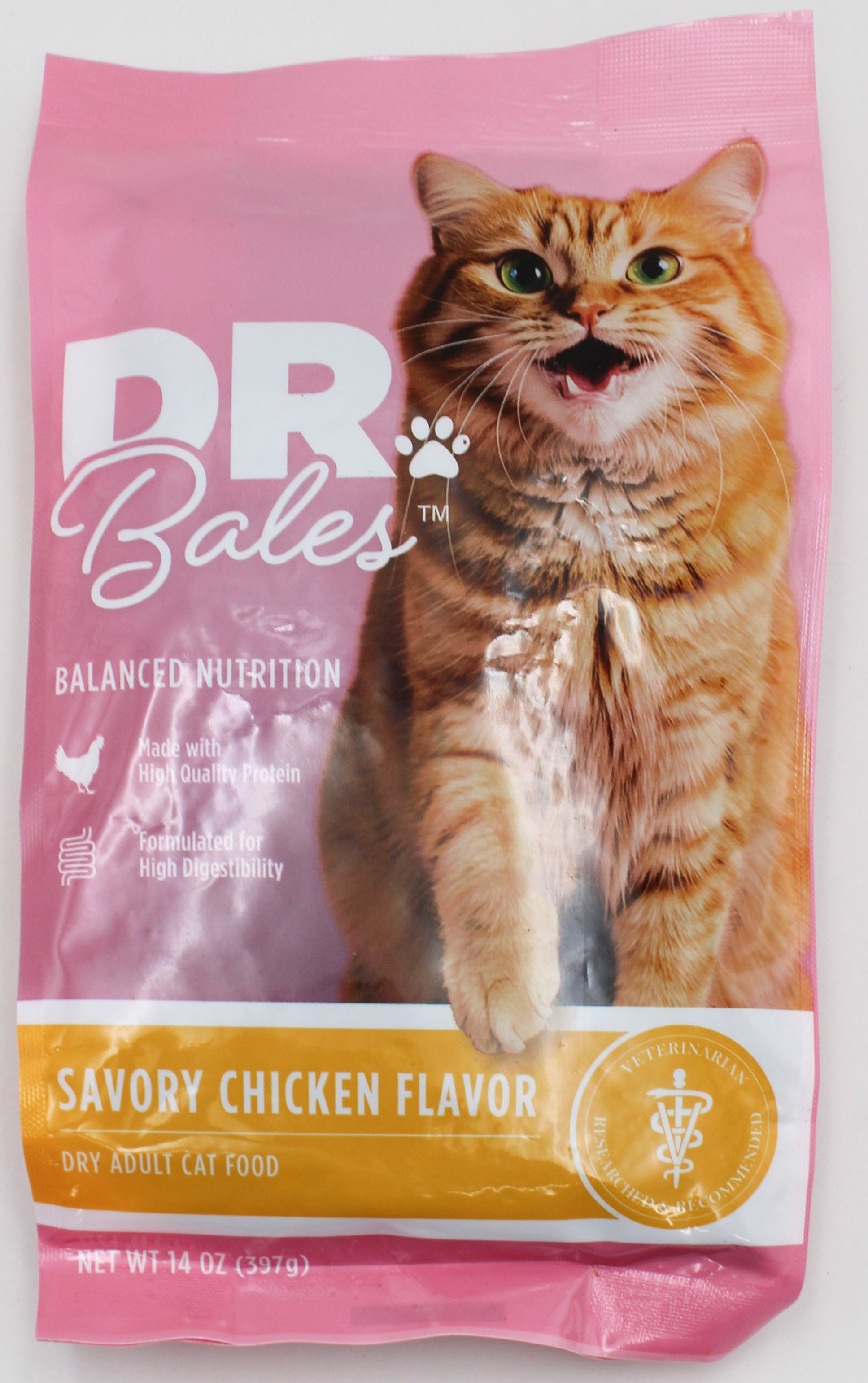 DR.BALES DRY CAT FOOD CHICKEN FLAVOR 14oz. EXP 2/14/2027