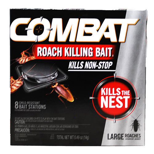 COMBAT ROACH KILLING BAIT 8CT LARGE ROACHES