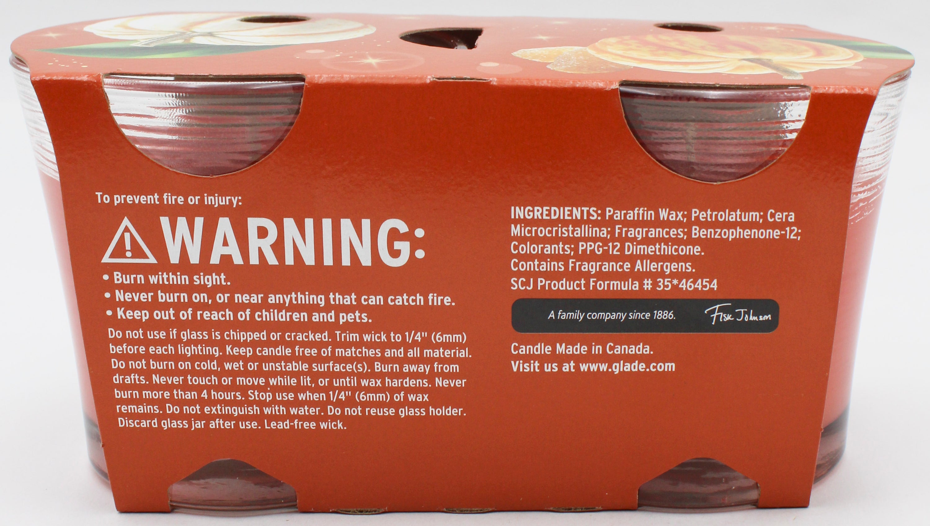 Glade Candle Pumpkin & Ginger 2 x 4.08oz (US)
