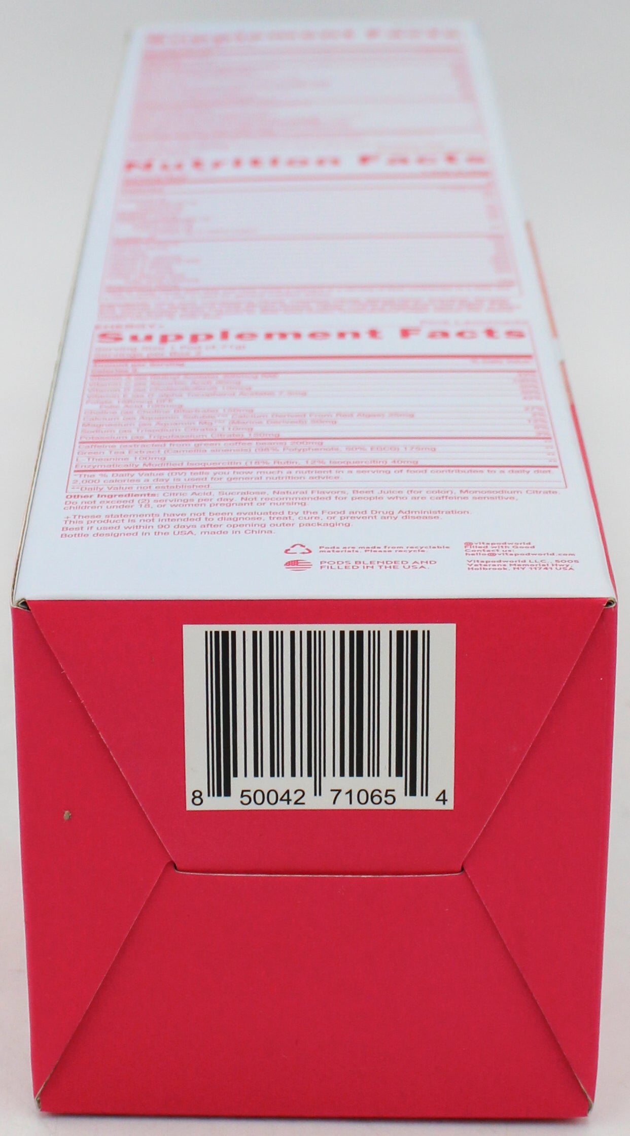 PARIS HILTON 22OZ HYDRATION BOTTLE W/ STRAW + 6 VITAPODS SYSTEM - BLUE EXP-09/2026