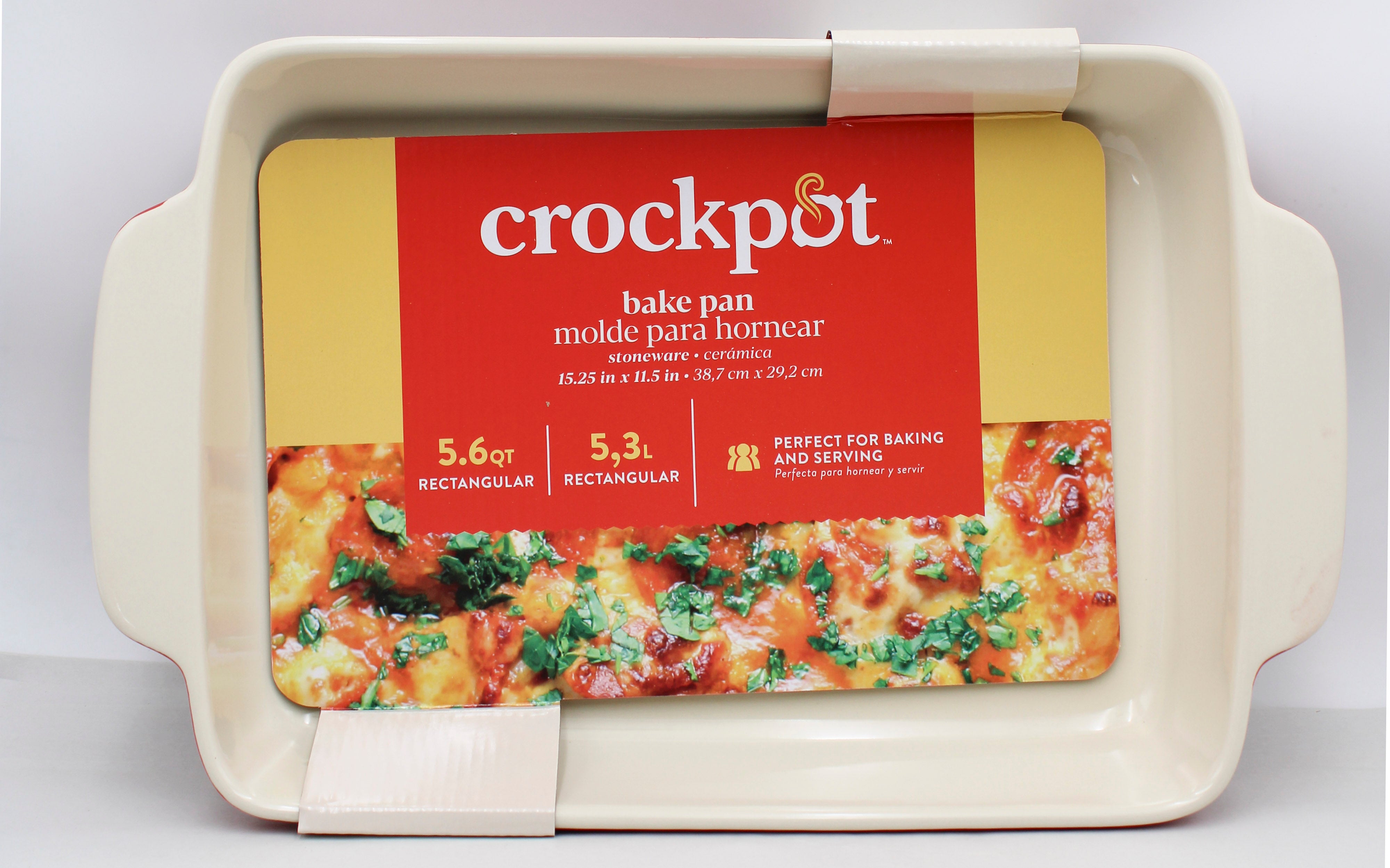 Crockpot 5.6qt Red Stoneware Bakeware