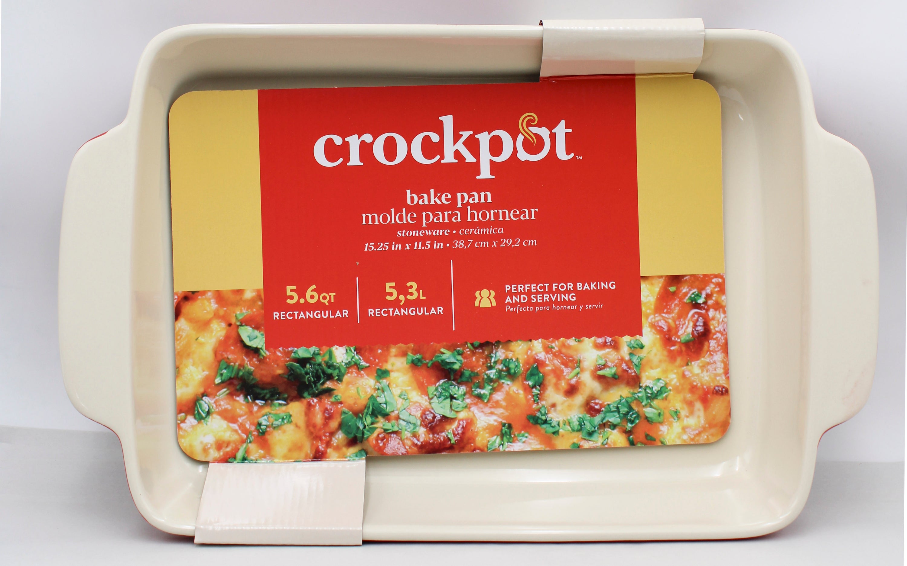 Crockpot 5.6qt Red Stoneware Bakeware