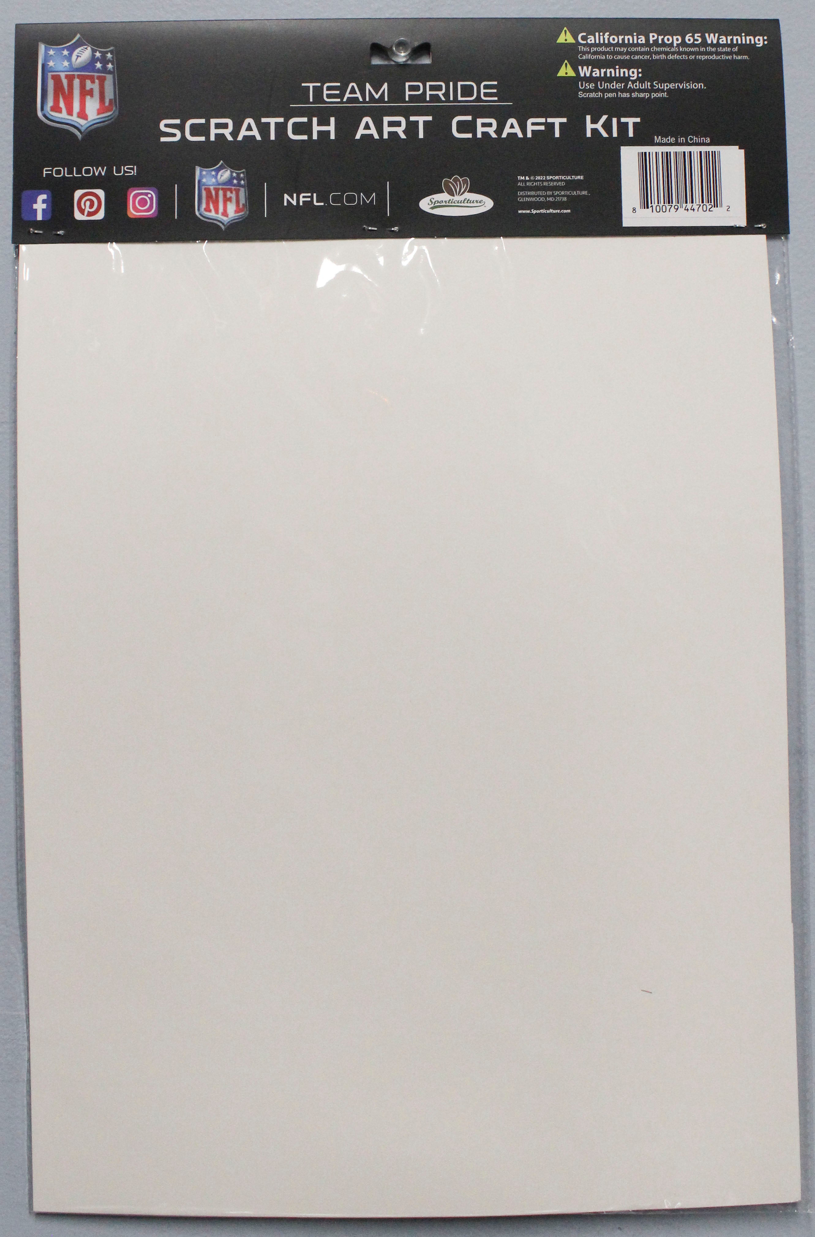 ATLANTA FALCONS SCRATCH ART CRAFT KIT