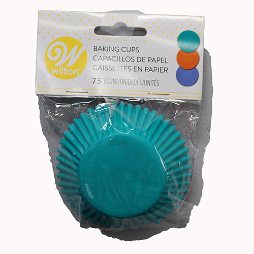 WILTON BAKING CUPS 75CT-ORANGE/GREEN/BLUE