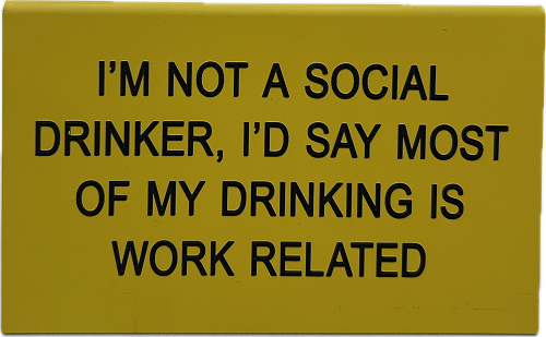 WORK RELATED DESK SIGN