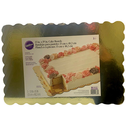 SP WLTN CAKE BOARD 13x19"/3CT-GOLD.