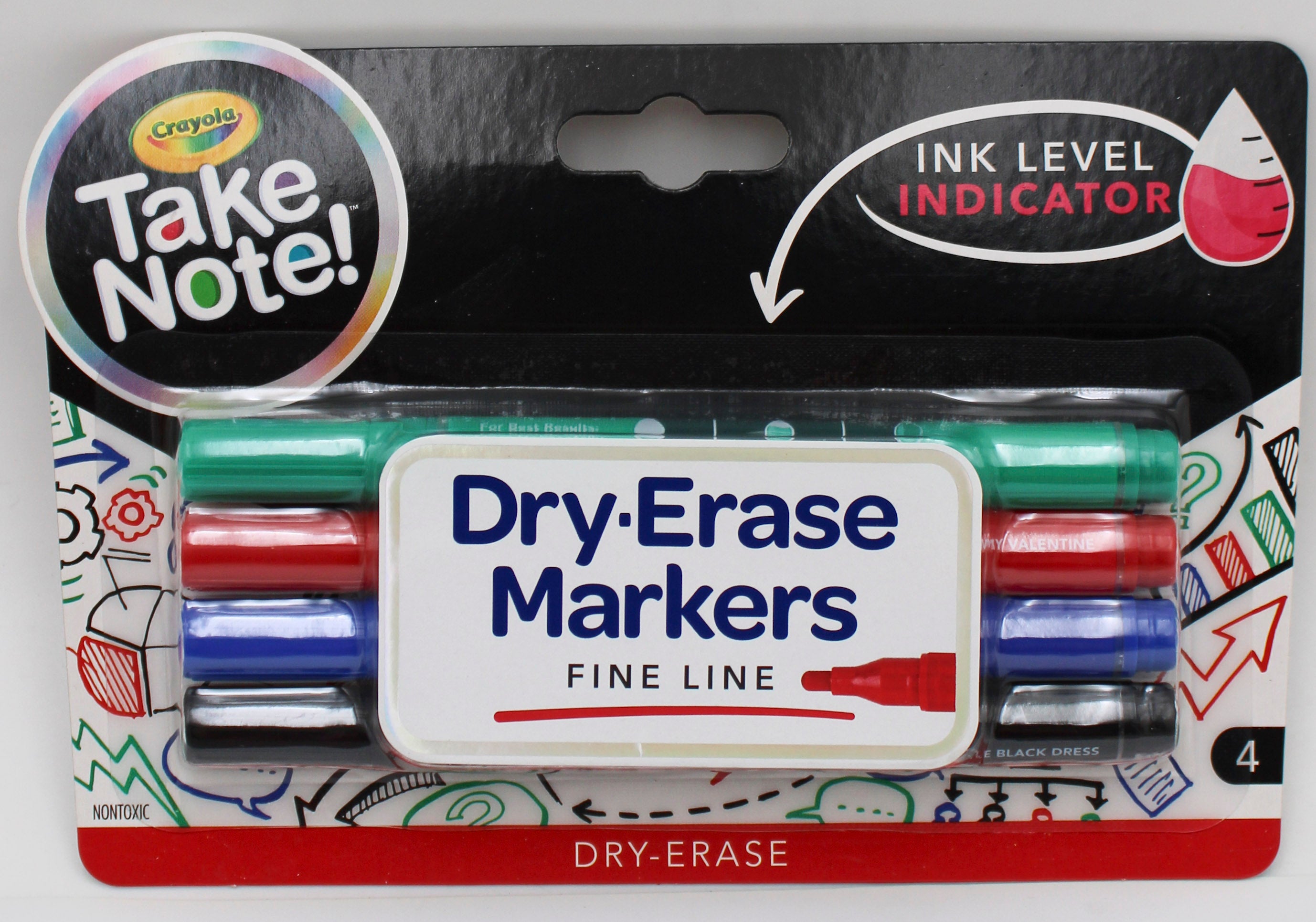 CRAYOLA WHITEBOARD MARKERS 4PK