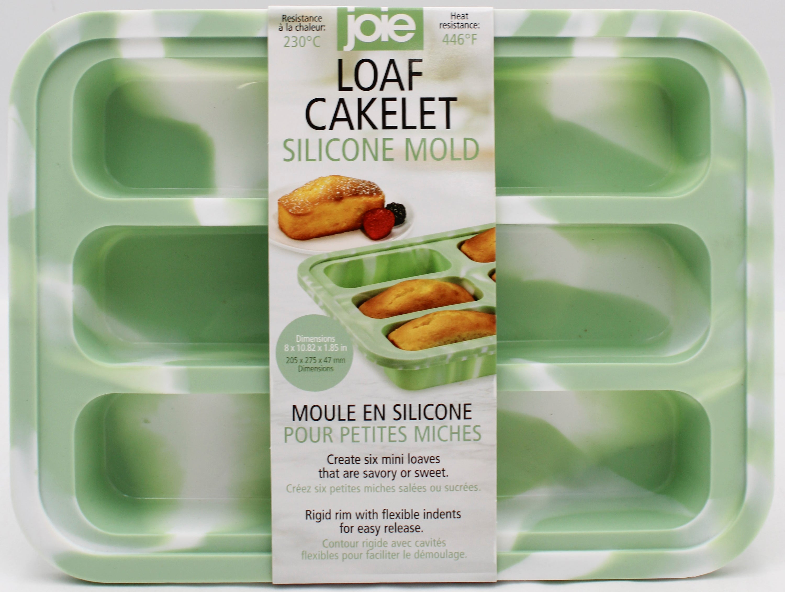 LOAF CAKELET SILICONE MOLD - GREEN NI