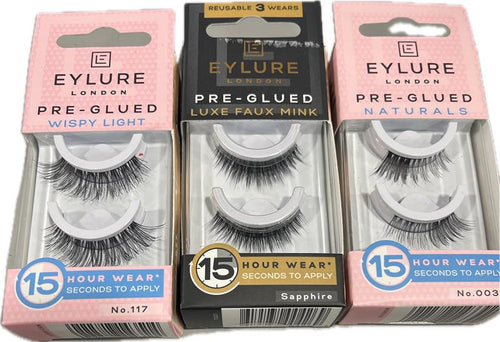 Eylure Pre-Glued Eyelashes Assorted 1 Pair Wholesale