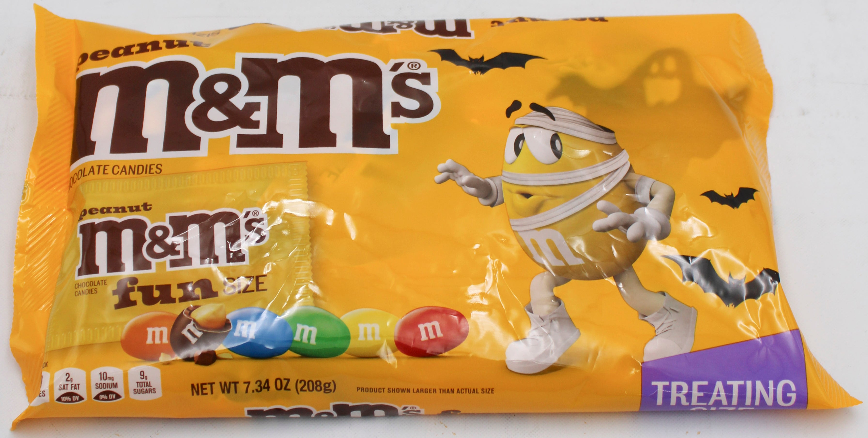 M&M'S PEANUT SPOOKY FUN SIZE HALLOWEEN CANDY 7.34oz BB 7/31/2027