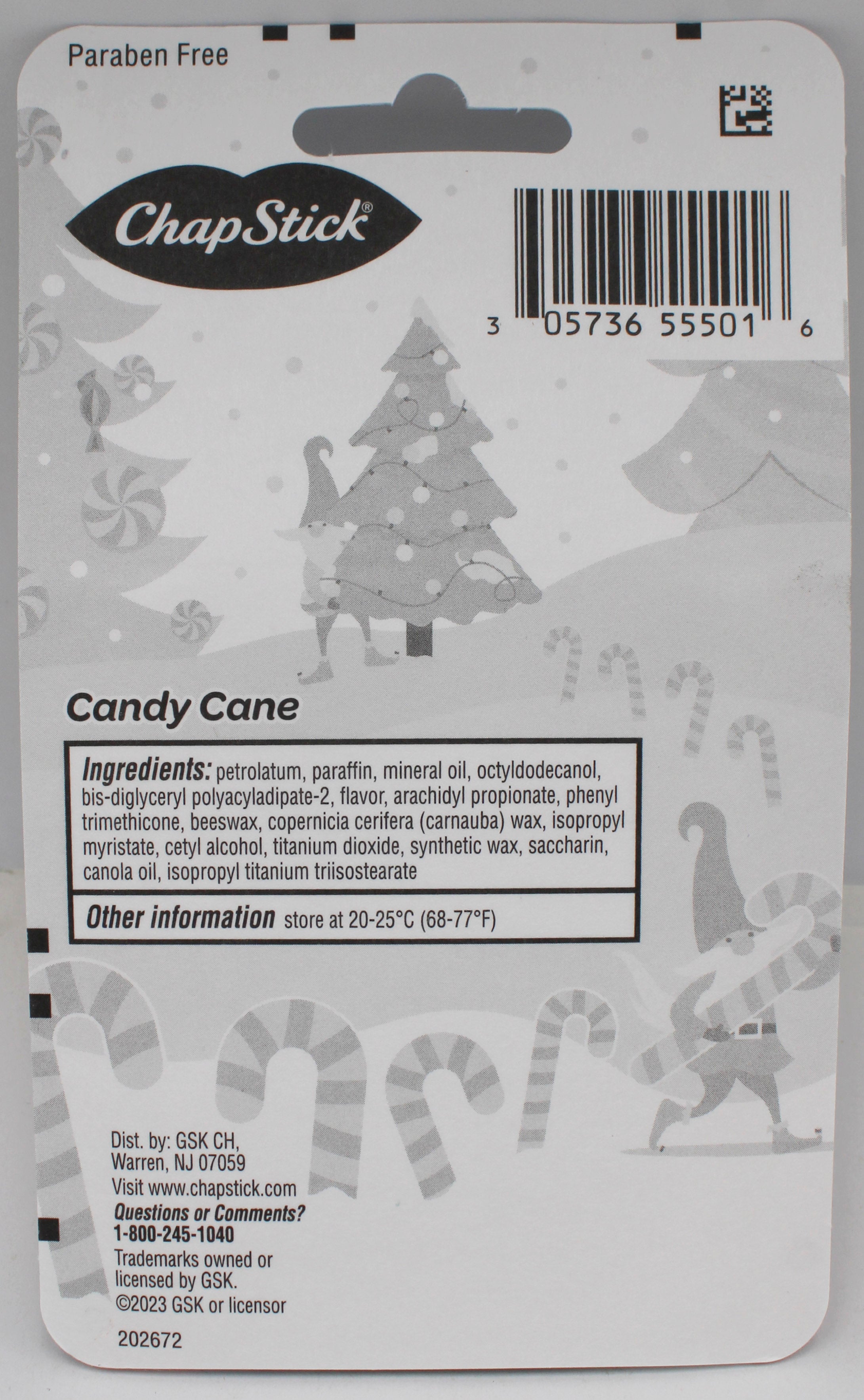 CHAPSTICK 3CT CANDYCANE .45oz exp 11/30/27