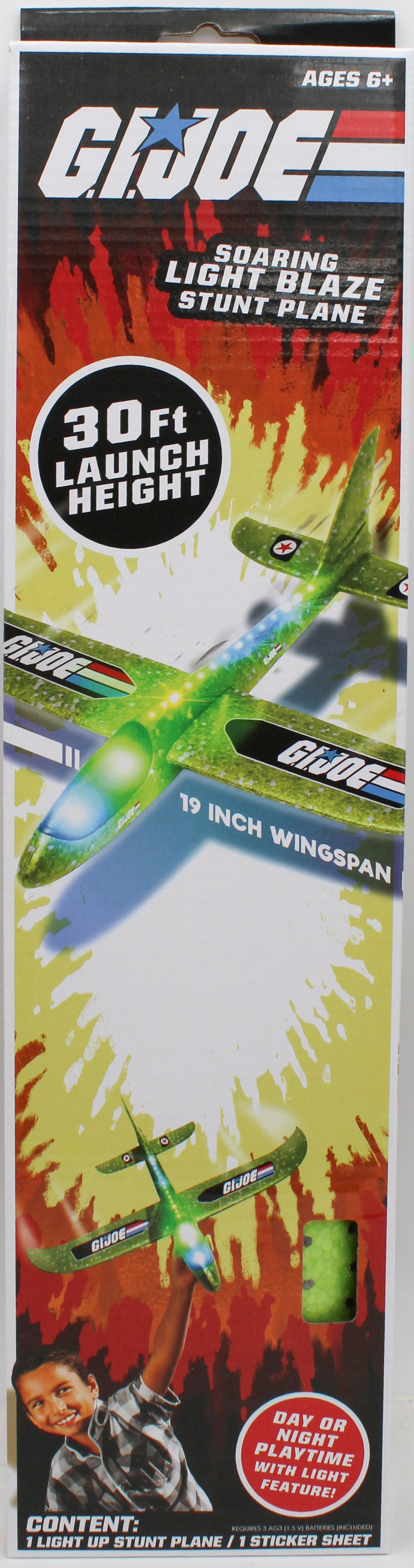 G.I. JOE LIGHT UP STUNT PLANE GLIDER