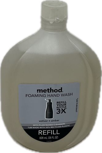 SP METHOD FOAMING HAND WASH REFILL VETIVER + AMBER 28oz