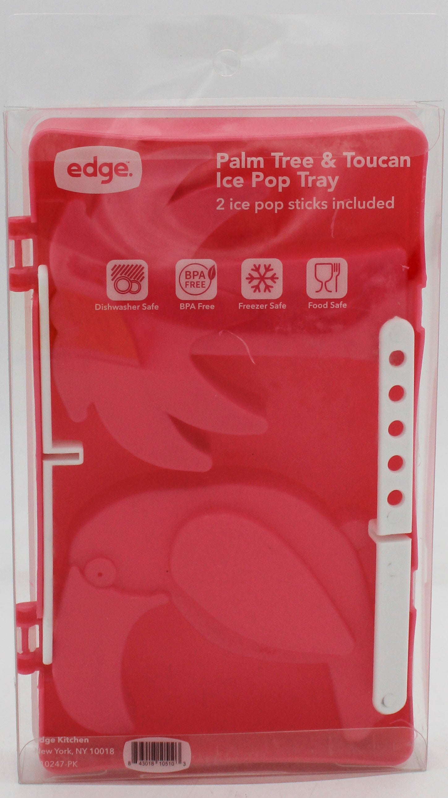 EDGE PALM TREE AND TOUCAN ICE POP TRAY
