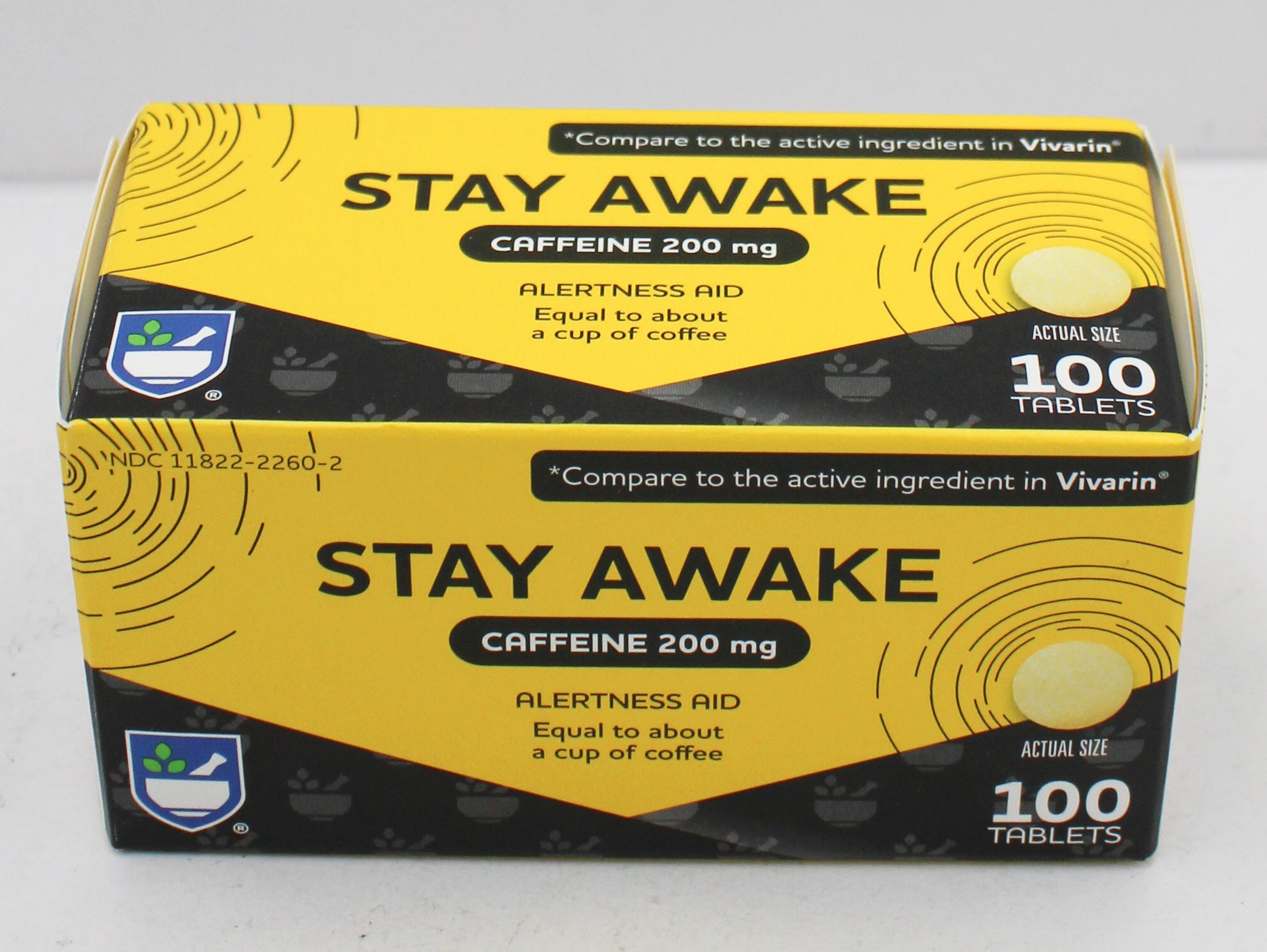 RITE AID STAY AWAKE CAFFEINE TABLETS 100ct EXP 8/15/2027 COMPARES TO Vivarin