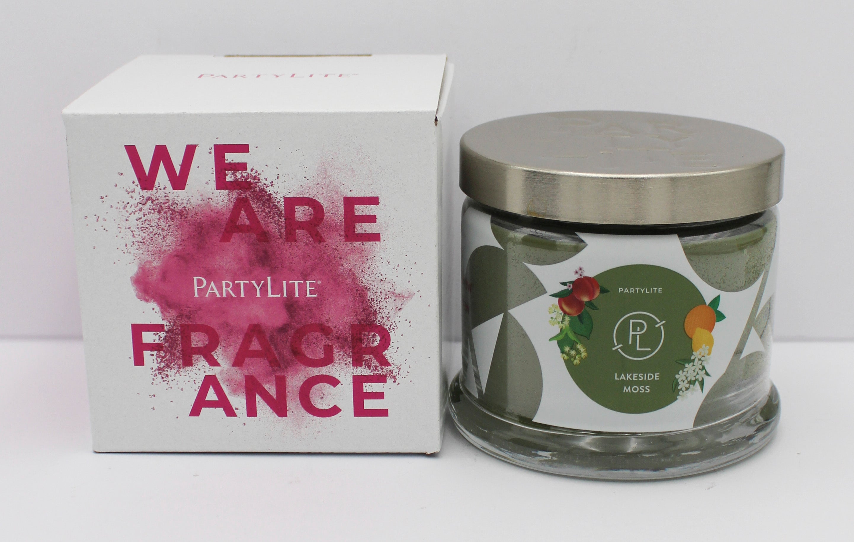 PARTYLITE LAKESIDE MOSS 3-WICK JAR CANDLE 13.2oz.