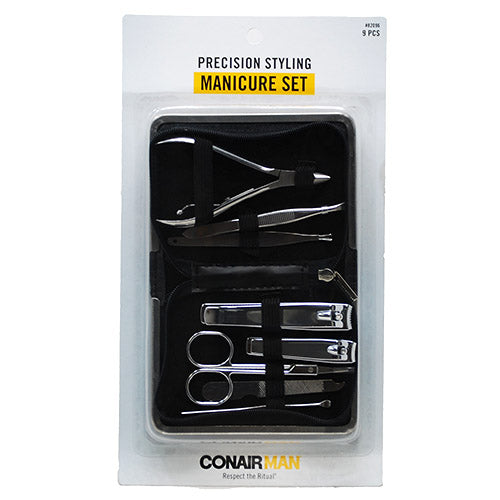 Men's Manicure Set 9-Piece with Case | Wholesale