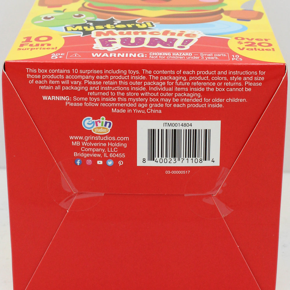 10 FUN MYSTERY SUPRISES IN BOX 5.5in x 5.5in x 7in