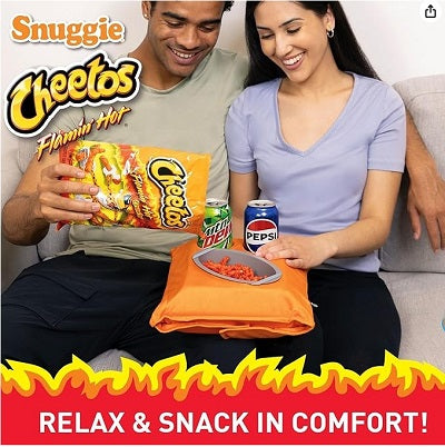 SNUGGIE 2 IN 1 PILLOW & SNACK TRAY FLAMIN HOT CHEETOS