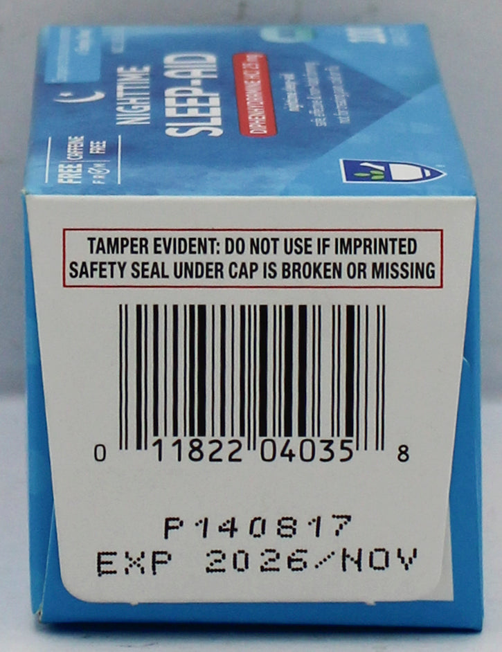 RITE AID NIGHTTIME SLEEP AID BLUE TABLETS 100ct EXP 11/15/2026