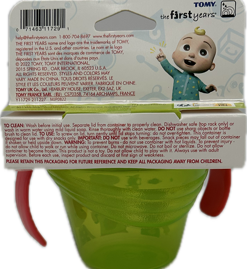 COCOMELON SNACK CONTAINER 8oz NI