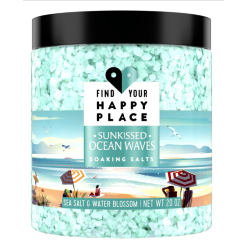 FIND YOUR HAPPY PLACE BATH SALTS 20OZ-OCEAN WAVES