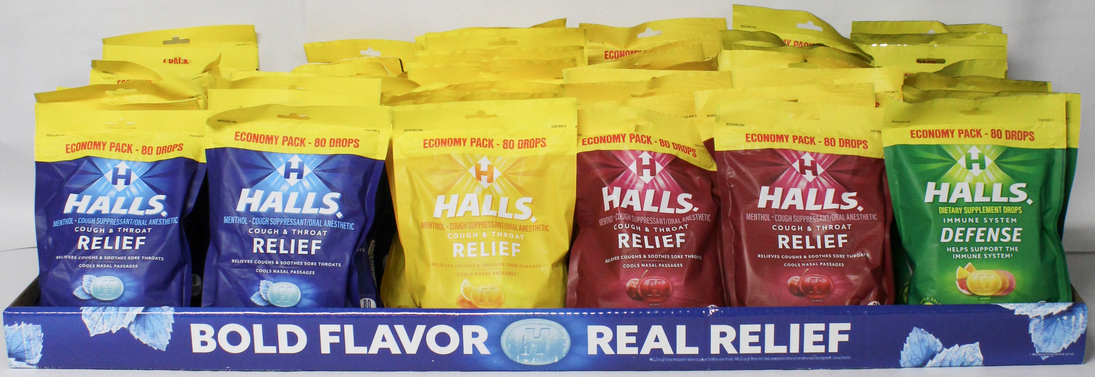 HALLS ECO BAG BASE/DEF 48 CT 11/30/26