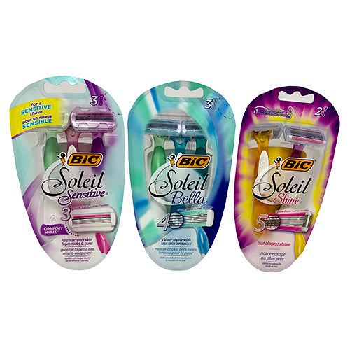 BIC SOLEIL SHAVER 2CT/3CT-3 STYLES