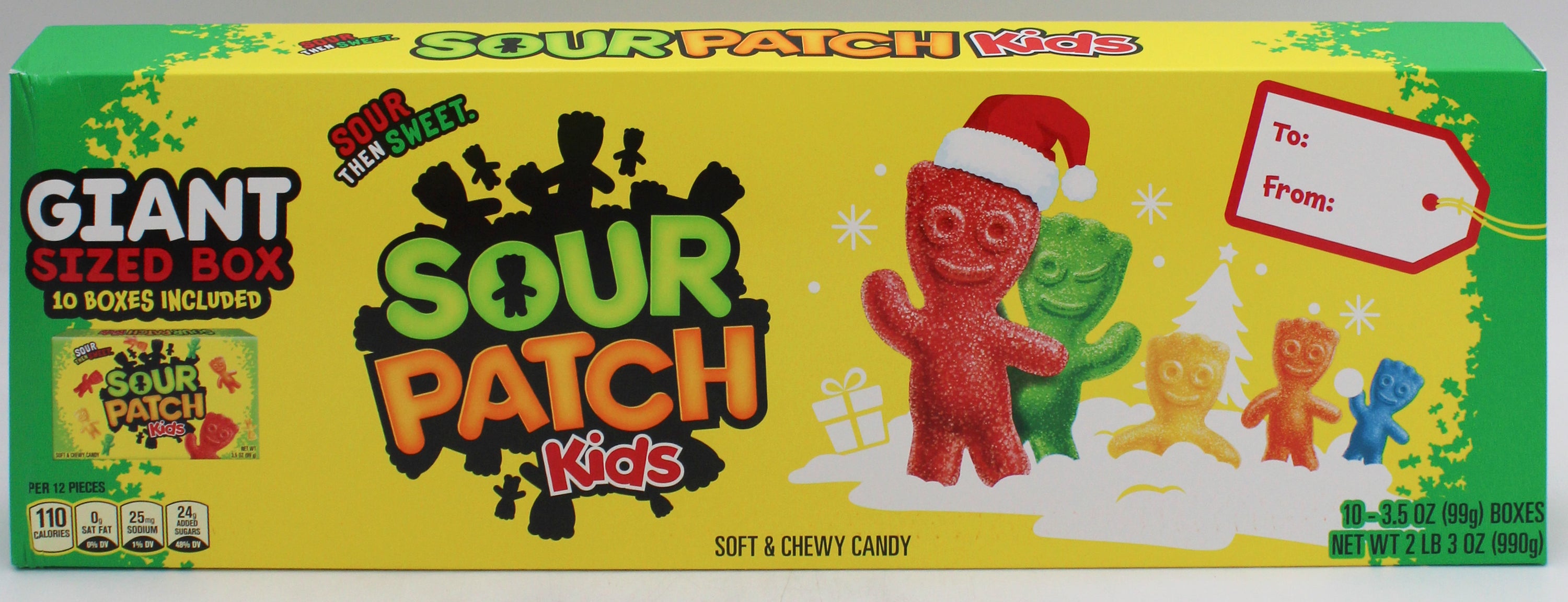 SOUR PATCH KIDS GIANT BOX CANDY 35 Oz BB 9/9/26