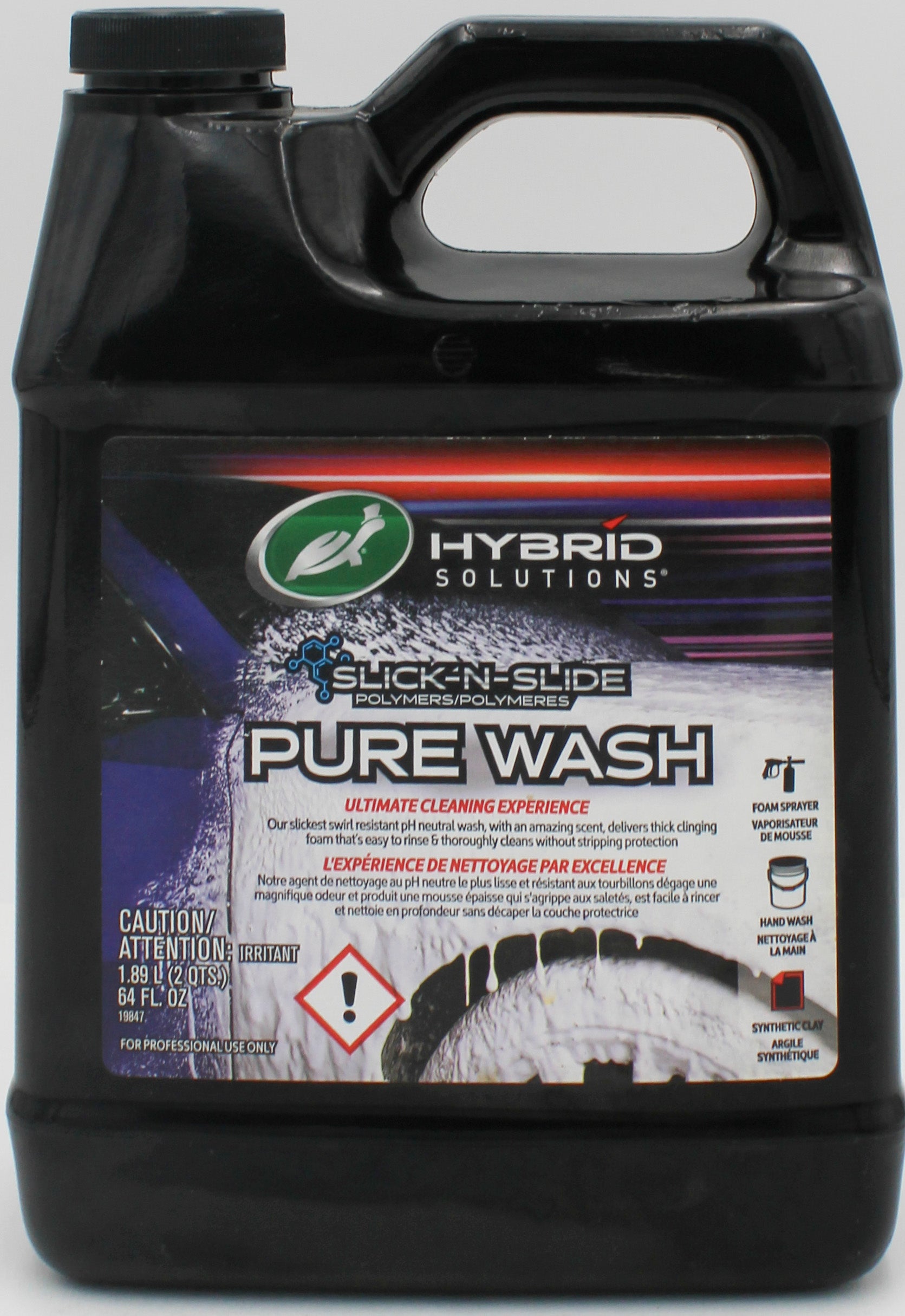 SP TURTLE WAX HYBRID SLICK N' SLIDE PURE WASH 64oz