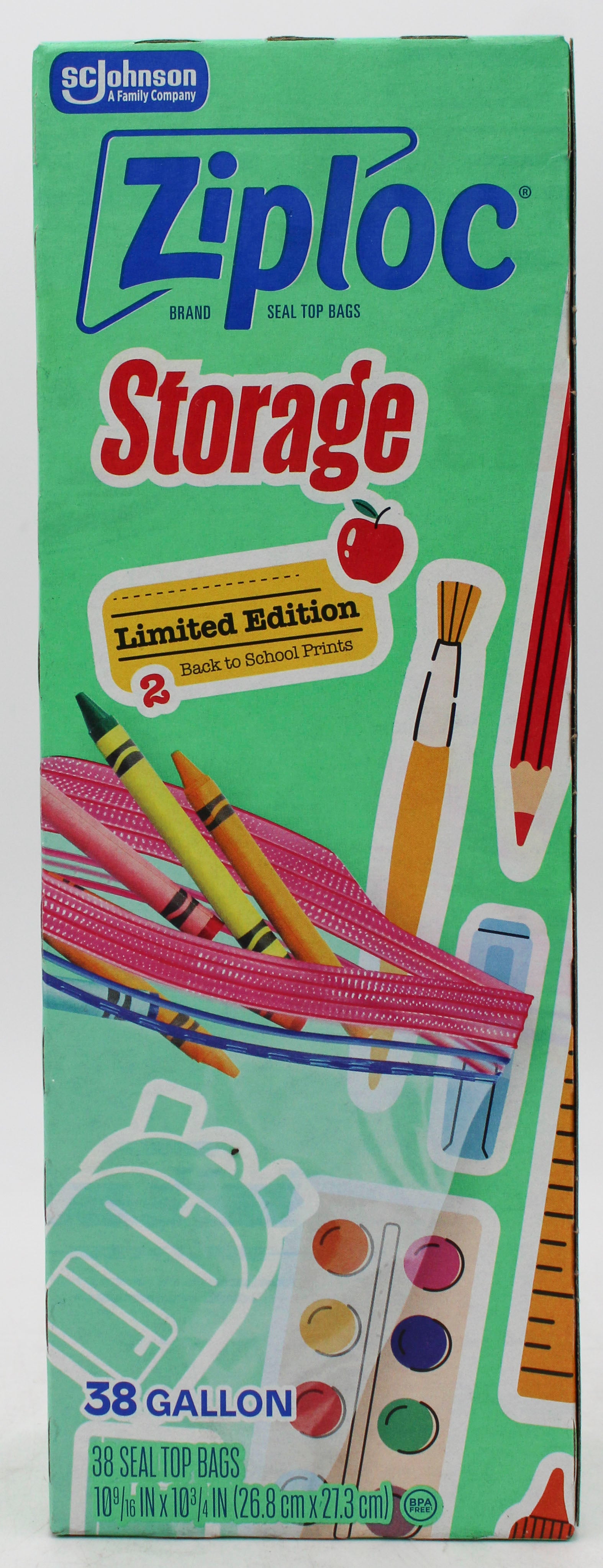 SP ZIPLOC BAG STORAGE 38CT GALLON SIZE