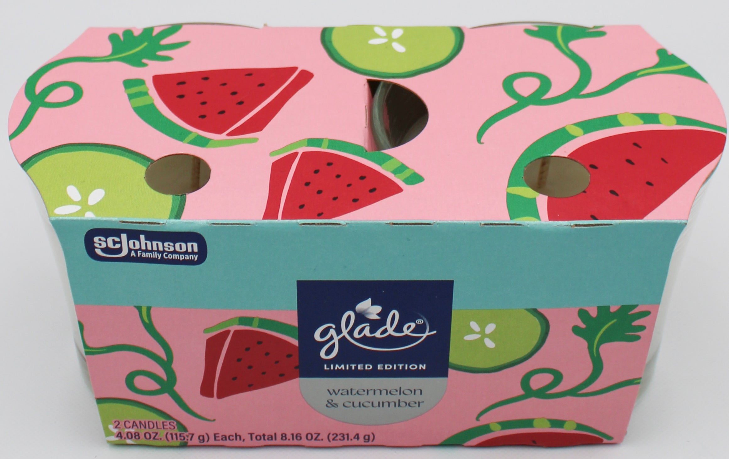 GLADE CANDLE WATERMELON & CUCUMBER 2ct 4.08oz US
