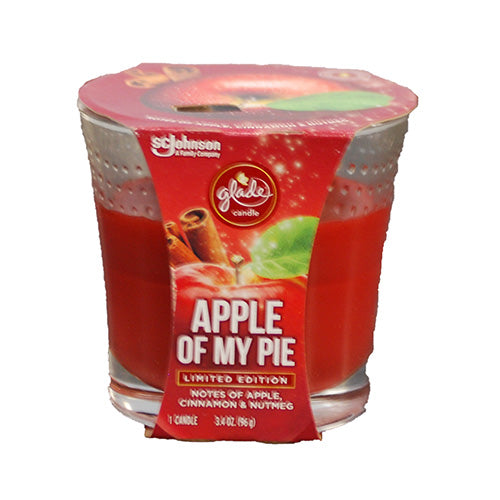 GLADE 1 WICK CANDLE 3.4OZ-APPLE OF MY PIE.
