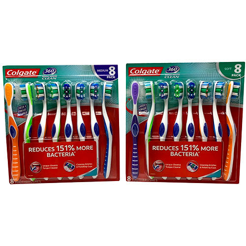 COLGATE T/BRUSHES 8CT-ASST DSPLY NI