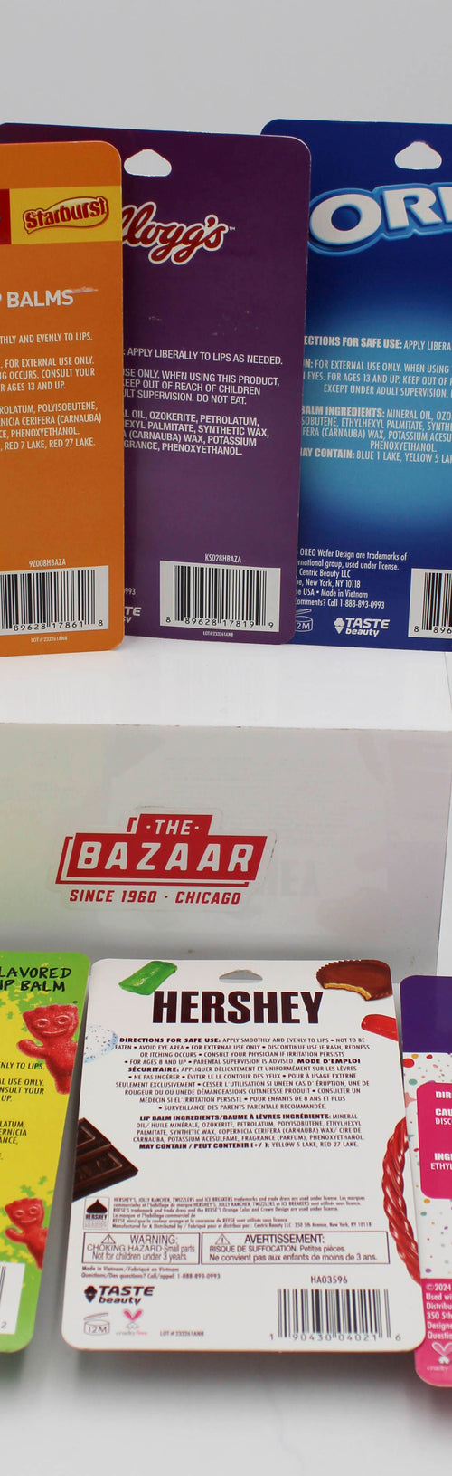 ASSORTED LICENSE 6ct LIP BALM SIDEWING NI