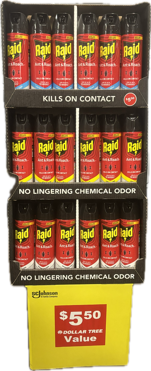 RAID ANT + ROACH AEROSOL - MIXED PPK