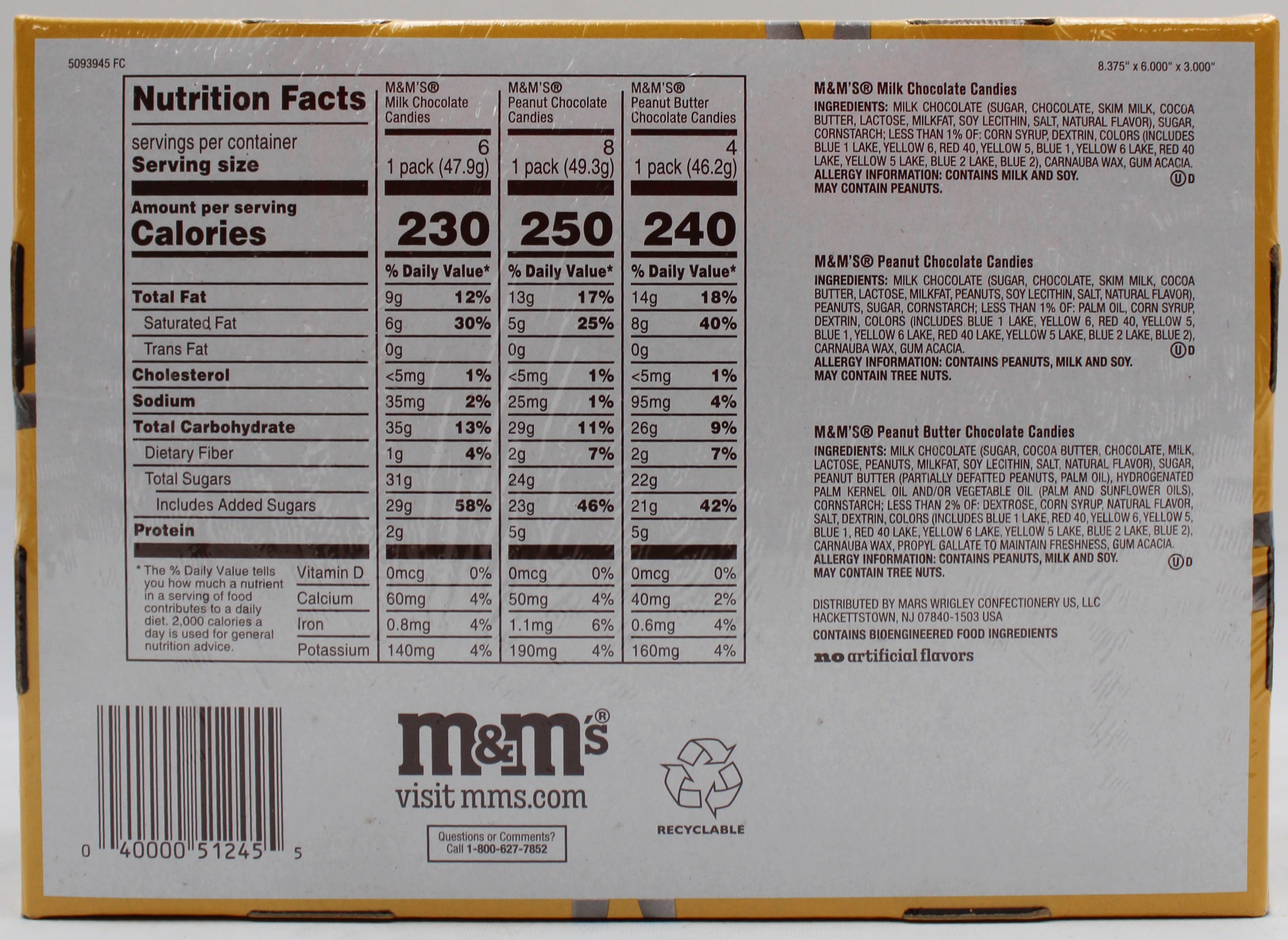 M&M'S MIXED HALLOWEEN SINGLE-SERVE BOX 30.58oz BB 6/30/2027