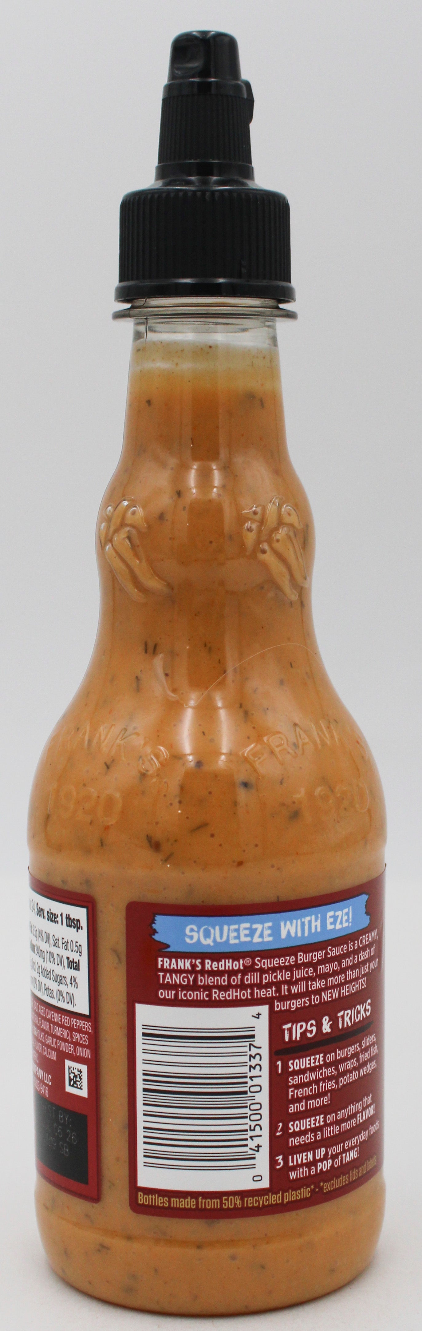FRANKS REDHOT BURGER SAUCE SQUEEZE 12 FL Oz BB 7/6/26