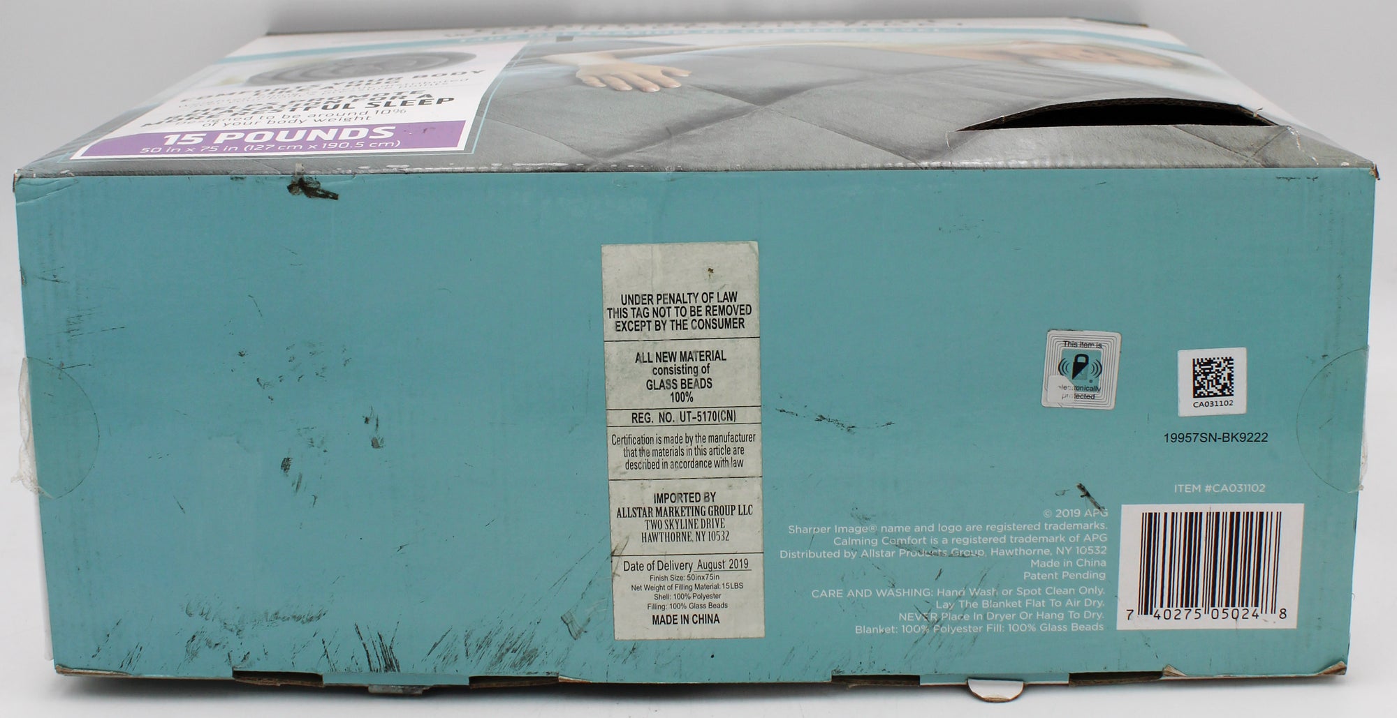 SHAPR IMGE WGHTD BLANKT 15LB-GRY.