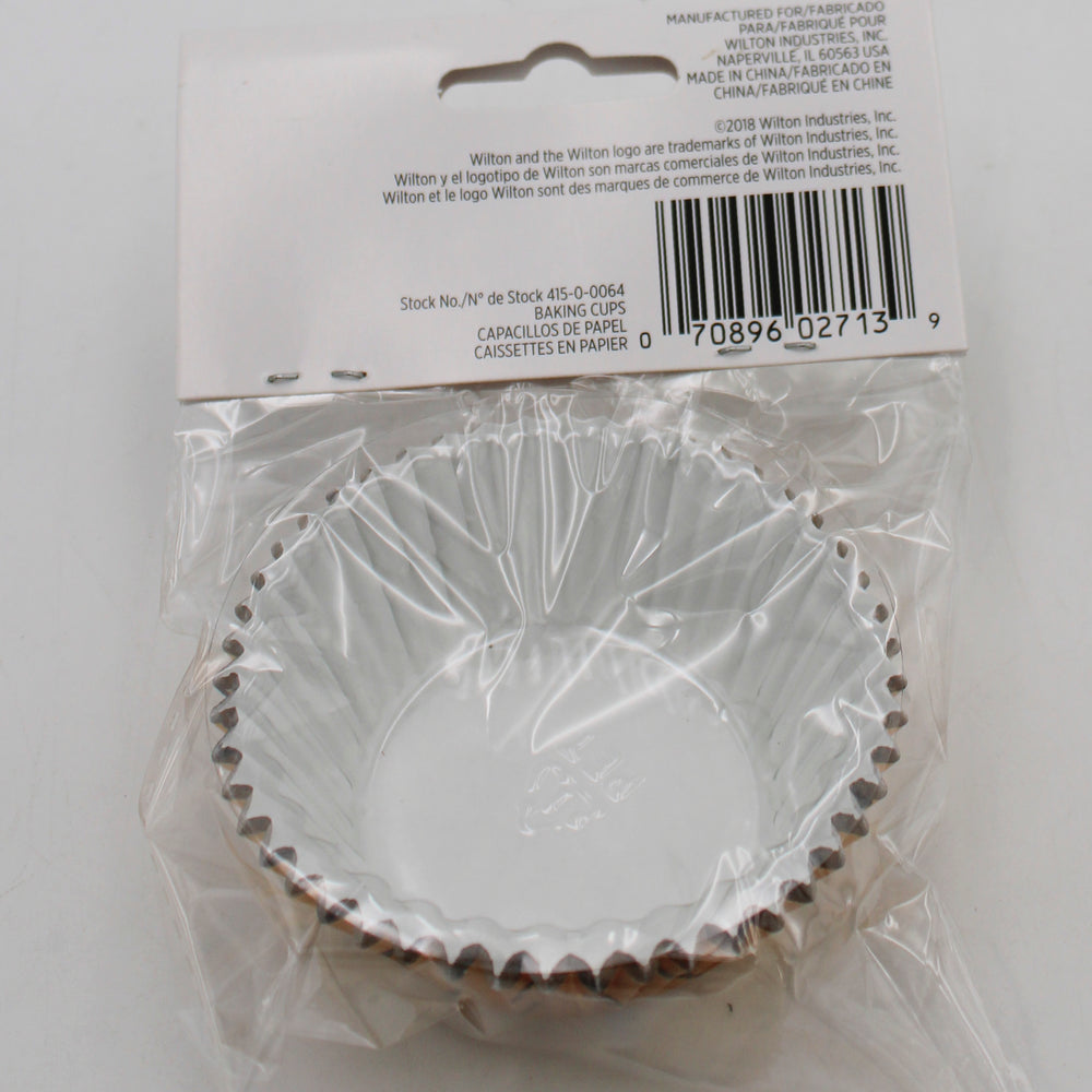 BAKING CUP FOIL GOLD DOT STANDARD 24 CT NI