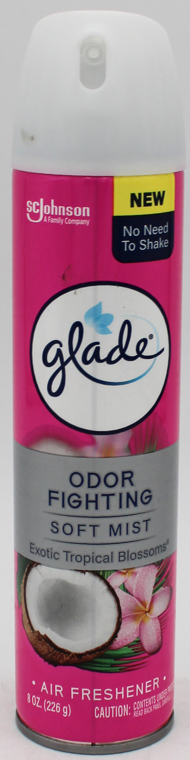 SP GLADE AIR FRESHENER ODOR FIGHTING SOFT MIST 8oz EXOTIC TROPICAL BLOSSOMS